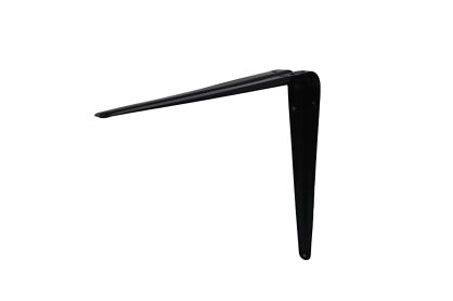 Wspornik półki czarny stalowy 300 x 350 mm.